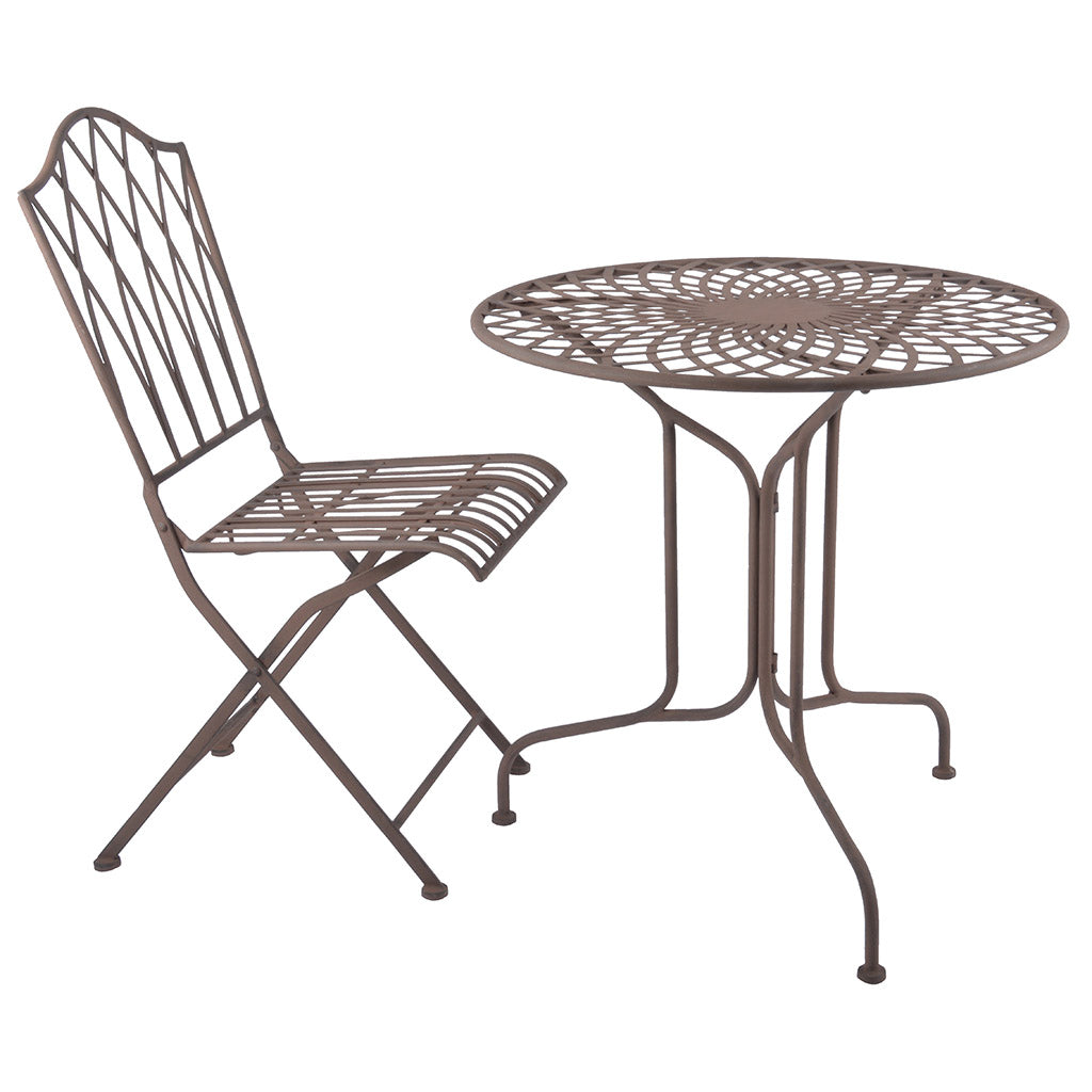 Vintage Rectory Metal Folding Garden Chair